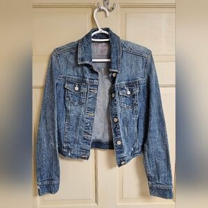 Women's Cropped Denim Jacket - Size S